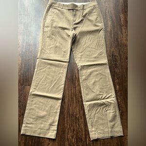 Banana Republic Martin Fit Stretch Trousers Pants Womens' 10 Tan Wide Leg Career